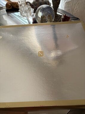 Nordstrom Metallic Silver Decorative Storage Box